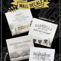 Family Name Wall Decal Scripture Quote As For Me & My House Joshua 24 Christian Monogram Sticker Bible Verse Decor - thumbnail 2
