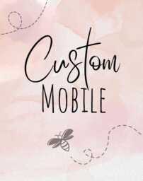 Custom Baby Mobile Personalized Nursery Decor, Shower Gift - thumbnail 1