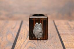 Briard - Wooden Candlestick With Dog, Souvenir, Decoration, Limited Edition, Collection