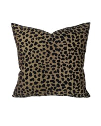 "Leopard Print Cushion Covers- Bronze - Luxurious Animal Print Chenille 16"", 18"", 22"", 24"" & 18"" X 12"", 20"" 14"