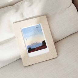 San Francisco Skyline Art Print Downtown Cityscape Watercolor - thumbnail 2