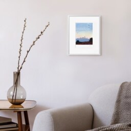 San Francisco Skyline Art Print Downtown Cityscape Watercolor - thumbnail 3