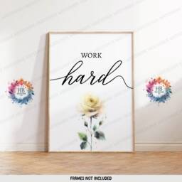Yellow Home Office Prints - Set Of 3 Posters - Minimalist Desk Decor Work From Wall Art Wfh Gifts Coworker Workplace Pictures - thumbnail 3