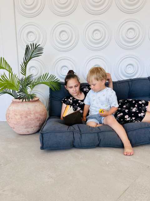 Tufted Floor Cushion French Style Bench, Montessori Cushion - image 1