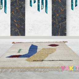 Yakiti - 8X8Ft Moroccan Rug, Beni Ourain Area Modern Wool Living Room Beniourain Handmade Soft Carpet, 250 cm X 247 - thumbnail 2