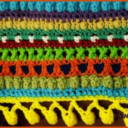 Digital Download PDF Written Crochet Pattern For The Color Pop Baby Blanket - thumbnail 2