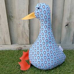 Cool Canard Doorstop/Bookend. Blue & Black. Flat Packed. Funny Doorstops Duck Decor House Warming - Unique Gift Diy Doorstop Popular - thumbnail 3