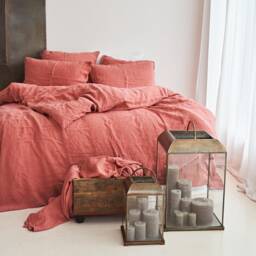 Linen Pillowcase Set Envelope Pillow Covers, Wrinkled Texture - thumbnail 2
