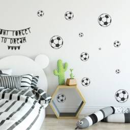 Soccer Ball Wall Stencil Set Reusable Diy Kids Room Decor - thumbnail 3