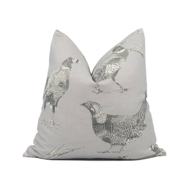 Voyage - Venatu Antique Artistic Pen Drawn Pheasant Cushion Cover Handmade Throw Pillow Designer Country Home D??cor - image 1