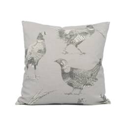 Voyage - Venatu Antique Artistic Pen Drawn Pheasant Cushion Cover Handmade Throw Pillow Designer Country Home D??cor - thumbnail 2