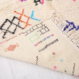 Moroccan Rug, Colorful Berber Authentic Azilal Rug 5.4 X 8.1 Ft/165 248 cm - thumbnail 4