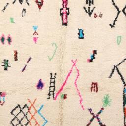Moroccan Rug, Colorful Berber Authentic Azilal Rug 5.4 X 8.1 Ft/165 248 cm - thumbnail 3