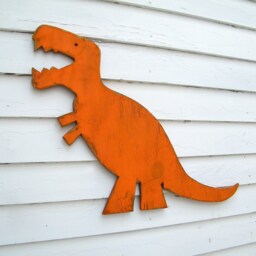 Jurassic Dinosaur Decor T Rex Wall Art Small Baby Dino Nursery - thumbnail 2