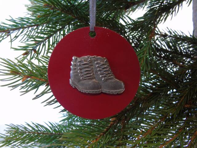 Walking Boot Christmas Tree Decoration - Rambler Ornament Hiking Unique Decor Buddy - image 1