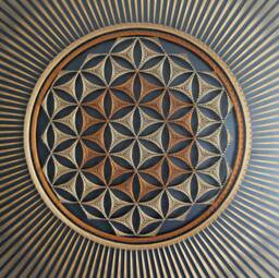 string Art Flower Of Life Gold Sacred Geometry Psychedelic Wall Home Decor Mandala Zen 3D New Age Spiritual Gift Meditation