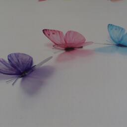 Rainbow Butterfly Wall Art 3D Nursery Decor, Set Of 7 - thumbnail 2