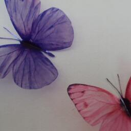 Rainbow Butterfly Wall Art 3D Nursery Decor, Set Of 7 - thumbnail 3