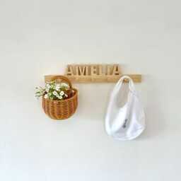 Personalised Wooden Peg Rail - Nursery Name Wall Hook - thumbnail 2