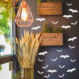 Bat Stickers, Halloween Wall Stickers, Decoration Decals, Bats Art Stickers - thumbnail 2