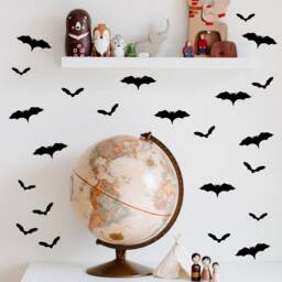 Bat Stickers, Halloween Wall Stickers, Decoration Decals, Bats Art Stickers - thumbnail 3