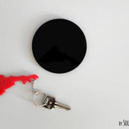 Key Holder - Night Of The Living Dead Zombies Get Out Grave Silhouette Chain Halloween Gift Idea Home Decor - thumbnail 2