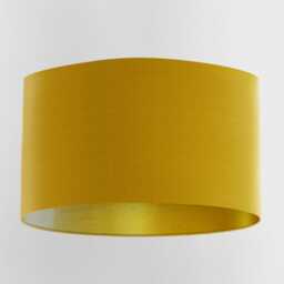 Mustard Gold Velvet Lampshade With Brushed Lining, Handmade Lampshades, Table Lamp Shade - thumbnail 3