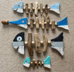 Driftwood Fish Wall Art - Handmade Coastal Decor