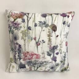 Voyage - Ilinizas Coral Elegant Watercolour Meadow Cushion Cover Handmade Throw Pillow Designer Home Decor - thumbnail 2
