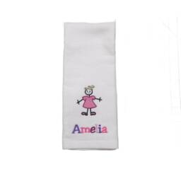 Personalized Kids Hand Towel Embroidered Cotton Terry Velour - thumbnail 4