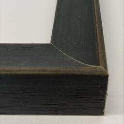 Black Wood Picture Frame With Red Mount Tuscany Gallery Style - thumbnail 3