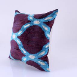 ??kat Velvet Pillow, Bohemian Pillow, Lumbar Pillowcase, Designed Cushions, Couch Cushions, Gift Her, Decorative Pillow, Blue Pillow, Pillow16 - thumbnail 2