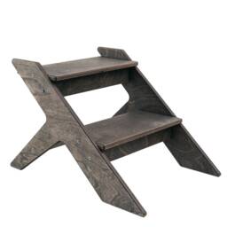 Versatile Wooden Step Stool, Dual-Height Design - thumbnail 3