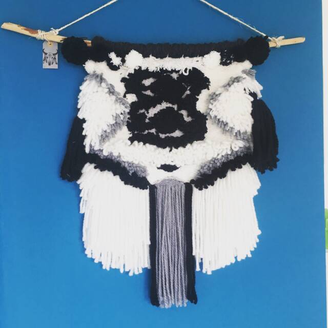 Fluffy Weaving Wall Hanging, Tapestry - image 1