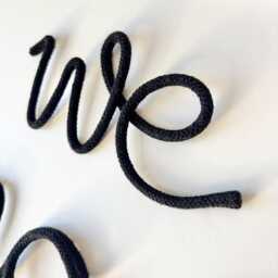 Kids Artwork Display Sign Handmade Cotton Cord Family Art Decor - thumbnail 3