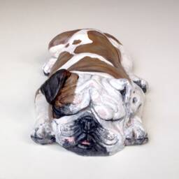 English Bulldog, Pet Memorial, Bulldog Statue, Dog Portrait, Sculpture, English Gift - thumbnail 2