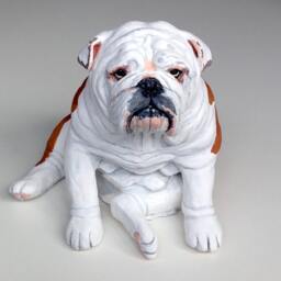 English Bulldog, Pet Memorial, Bulldog Statue, Dog Portrait, Sculpture, English Gift - thumbnail 4