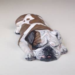 English Bulldog, Pet Memorial, Bulldog Statue, Dog Portrait, Sculpture, English Gift - thumbnail 3