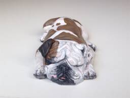 English Bulldog, Pet Memorial, Bulldog Statue, Dog Portrait, Sculpture, English Gift - thumbnail 1