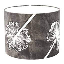 Alliums Floral Lampshade, Light Shade For Ceiling, Pendant Hanging Lamp Table Lamp, Monochrome Black & White Lamp - thumbnail 4
