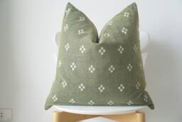 Hmong Batik Pillow Cover Bohemian Farmhouse Decor - thumbnail 1