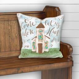 Hymn Pillow -- Little White Chapel Church Artwork - 022 - thumbnail 2