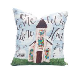 Hymn Pillow -- Little White Chapel Church Artwork - 022 - thumbnail 1