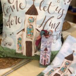 Hymn Pillow -- Little White Chapel Church Artwork - 022 - thumbnail 3