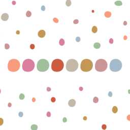 Pastel Polka Dot Wall Decals Playroom Nursery Decor - 150 Pack, 1-3.5 Inch - thumbnail 2