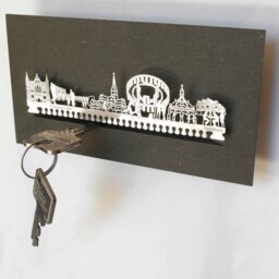 Salisbury Skyline Key Rack - Iconic Landmarks Silhouette, Souvenir Gift - thumbnail 1