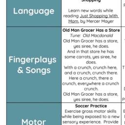 Infant Lesson Plans For Baby - My Community Printable Learning Through Play - thumbnail 2