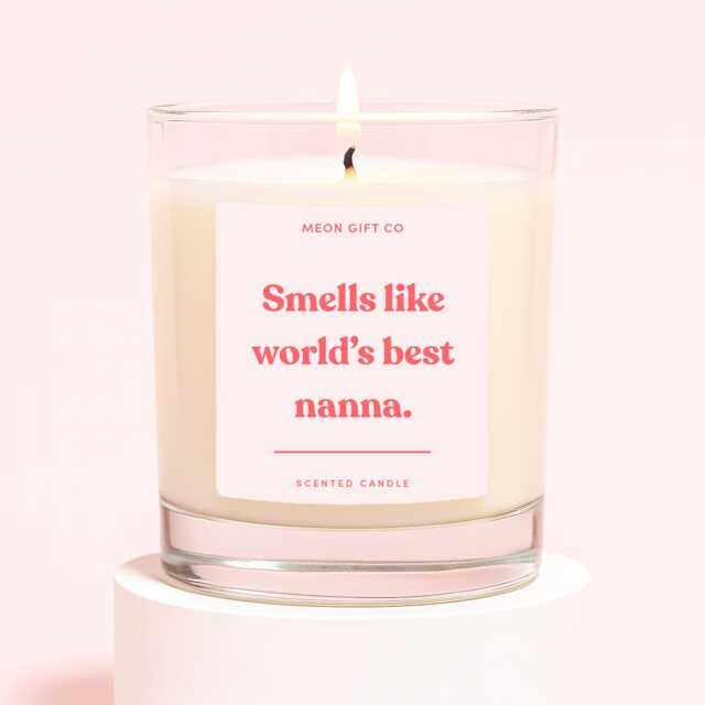 Funny Candle For Nanna - Birthday Present Smells Like World's Best - image 1
