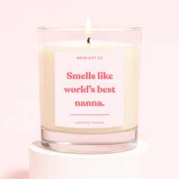 Funny Candle For Nanna - Birthday Present Smells Like World's Best - thumbnail 1