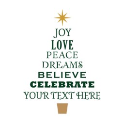 Personalized Christmas Tree Wall Decal - Custom Family Name Vinyl Sticker - thumbnail 3